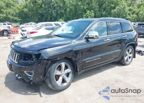 2015 Jeep Grand Cherokee Overland z USA, uszkodzony, nr VIN 1C4RJFCGXFC158420